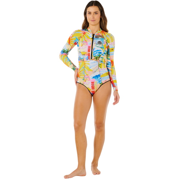 2026 Rip Curl Womens G-Bomb 1.5mm Front Zip Spring Wetsuit 13PWSP - Multicolor